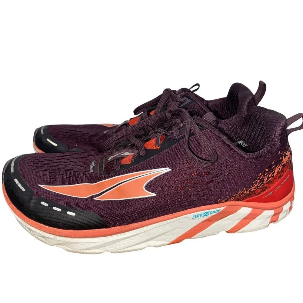 Altra Torin 5 Purple & Orange Running Shoes Womens Size 8.5 Zero Drop FootShape